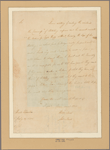 Letter to Gen. [William] Livingston, Elizabeth Town