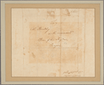 Letter to Col. [Philip Burr] Bradley, Bergen [N. J.]