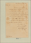 Letter to Col. [Richard] Varick, Poughkeepsie