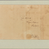 Letter to Col. [Richard] Varick, Poughkeepsie