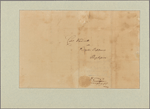 Letter to Col. [Richard] Varick, Poughkeepsie