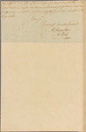 Letter to Gen. [Adam] Stephen, Chatham [N. J.]