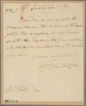 Letter to Gen. [Edward] Hand