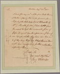 Letter to John Jefferys, to be left at Col. Wadsworth's, Hartford