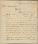 Letter to Elisha Boudinot, Newark