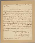 Letter to Gen. [Philip] Schuyler