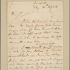 Letter to Thomas Fitzsimons, Esq., Philadelphia