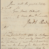 Letter to Thomas Fitzsimons, Esq., Philadelphia