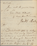 Letter to Thomas Fitzsimons, Esq., Philadelphia