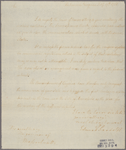 Letter to [James Bowdoin,] Governor of Massachusetts