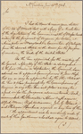 Letter to James Bowdoin, Governor of Massachusetts
