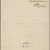 Letter to James Bowdoin, Governor of Massachusetts
