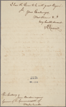 Letter to James Bowdoin, Governor of Massachusetts