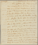 Letter to [William] Carmichael [Madrid?]