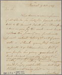 Letter to -- --