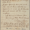 Letter to President [John] Sullivan