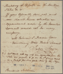 Letter to President [John] Sullivan