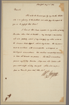 Letter to John Swift, near Bristol [Penn.]