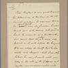 Letter to [Jasper] Yeates [Lancaster, Penn.]
