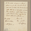 Letter to [Jasper] Yeates [Lancaster, Penn.]