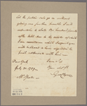 Letter to [Jasper] Yeates [Lancaster, Penn.]