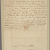 Letter to Capt. James Wells, Duck Creek Cross Roads