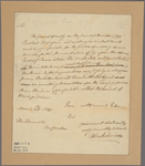 Letter to [John Bayard,] Speaker of the General Assembly
