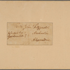 Letter to John Fitzgerald, Alexandria