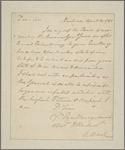 Letter to Gov. [Thomas] Jefferson [Virginia]