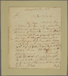 Letter to Mr. Updike [East Greenwich, R. I.]