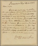 Letter to Gov. [John] Sevier [Tennessee]