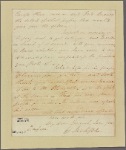 Letter to [Horatio Gates]