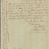 Letter to Gov. [George] Clinton, Poughkeepsie [N. Y.]