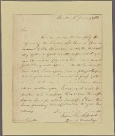 Letter to Gov. William Livingston, Elizabethtown