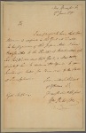 Letter to Thomas Mifflin, Governor of Pennsylvania