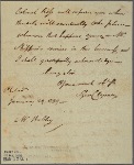 Letter to [Joseph] Hubley [Lancaster, Penn.]