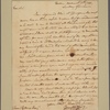 Letter to Thomas Rodney, Wilmington