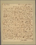 Letter to Benjamin Harrison, Governor of Virginia