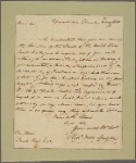 Letter to Jacob Read, Senate Chamber