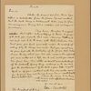Letter to [George Washington] The President of the U. S.