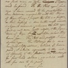 Letter to E[lias] H[asket] Derby, [Salem, Mass.]