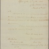 Letter to [John Watts,] Speaker of the House of Representatives of New York