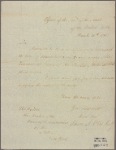 Letter to [John Watts,] Speaker of the House of Representatives of New York