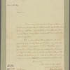 Letter to [Louis André, Baron] Pichon, Georgetown [D. C.?]