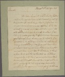Letter to [William] Coxe [Trenton, N. J.]