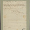 Letter to [William] Coxe [Trenton, N. J.]