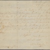 Letter to Gov. [William] Livingston, Trenton