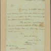 Letter to Gov. [William] Livingston, Elizabethtown