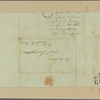 Letter to Gov. [William] Livingston, Elizabethtown