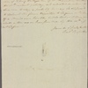 Letter to William Tilghman, Chester Town [Pa.]